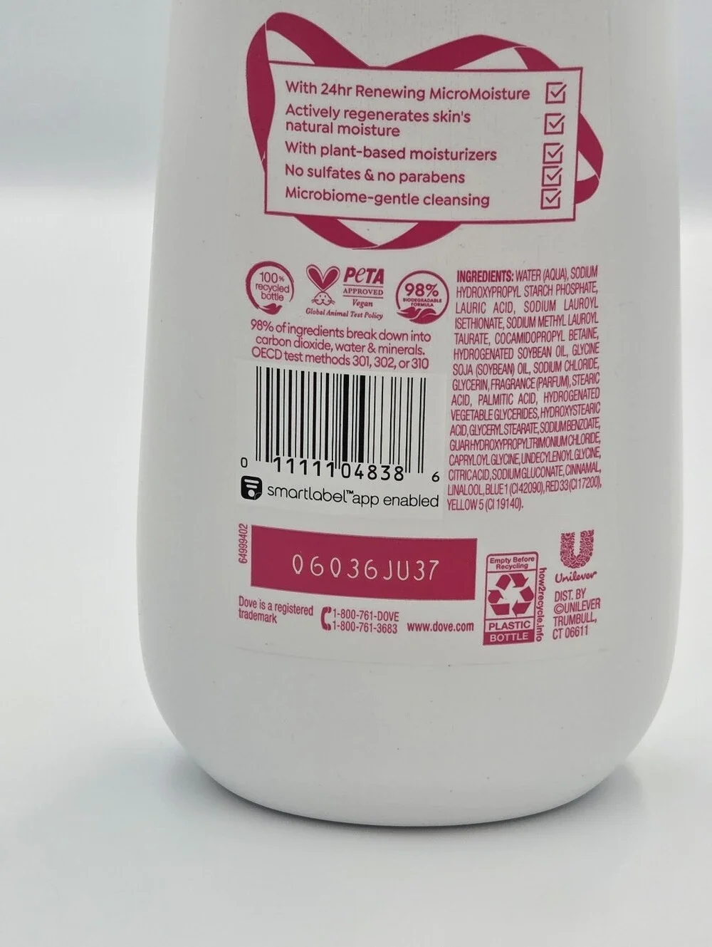 Dove Sugar Cookie Limited Edition Body Wash 20 Oz Nwt